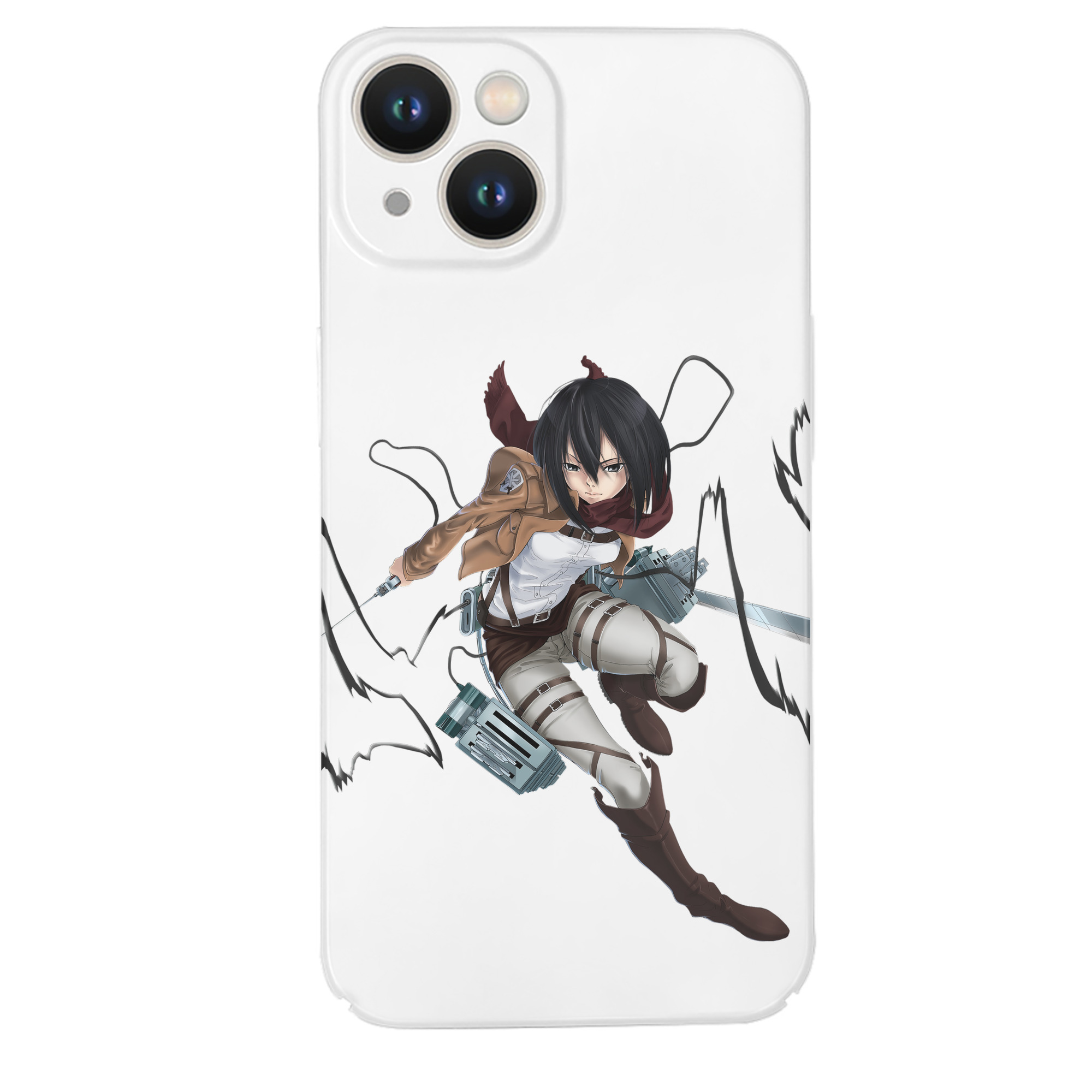 （画像用） 進撃の巨人 ミカサ·アッカーマン Attack on Titan Mikasa Ackerman 【iPhone 14シリーズ対応】ハードケース